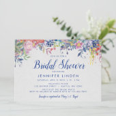 Enchanted Garden Bruids Douche Uitnodiging (Staand voorkant)