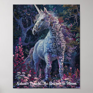 Enchanted Garden Eenhoorn Puzzel Poster