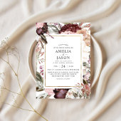 Enchanted Garden Elégant Floral Boho Invitation