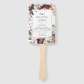 Enchanted Garden Elegant Floral Boho Programme Han Handwaaier (Voorkant)