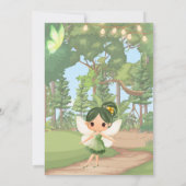 Enchanted Garden Fairy met vlinder Kaart (Achterkant)