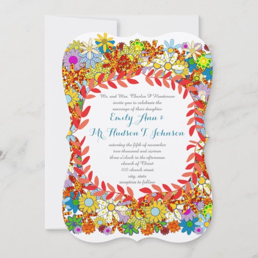 Enchanted Garden Fairytale Invitations de mariage (Devant)