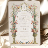 Enchanted Garden Floral Save the Date Wedding Kaart