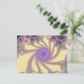 Enchanted Garden Fractal Briefkaart (Staand voorkant)