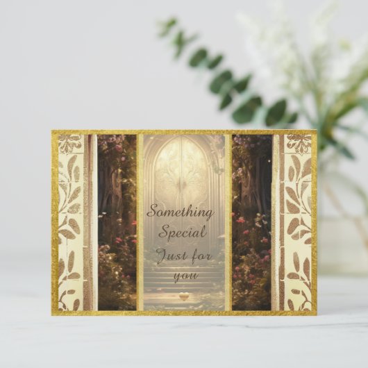 Enchanted Garden Gate Cadeaubon (Staand voorkant)