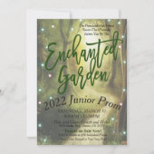 Enchanted Garden Prom Dance Uitnodiging (Voorkant)