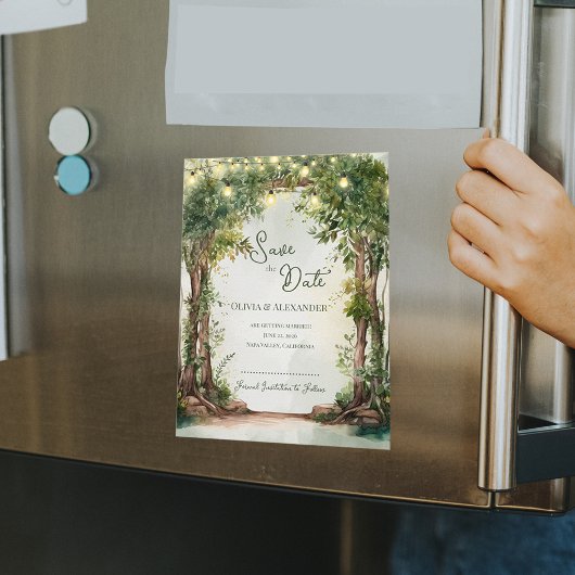 Enchanted Garden String Lights Save the Date