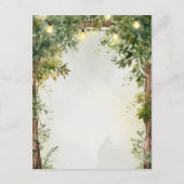 Enchanted Garden String Lights Wedding Details Informatiekaartje (Achterkant)