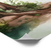 Enchanted Garden String Lights Wedding Welcome Poster (Hoek)