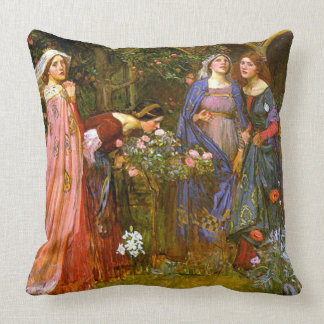 Enchanted Garden Waterhouse Fine Art Kussen