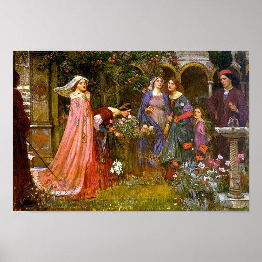 Enchanted Garden Waterhouse Fine Art Poster (Voorkant)