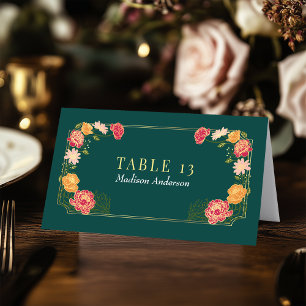 Enchanted Garden Wedding Escort Kaart