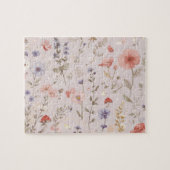 Enchanted Garden Wildflower Butterfly Whimsical Legpuzzel (Horizontaal)