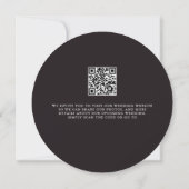 Enchanted Garden Wreath Wedding QR Bewaar de datum Kaart (Achterkant)
