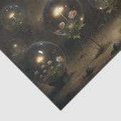 Enchanted Glass Orb Flowers Decoupage Tissuepapier (Detail)