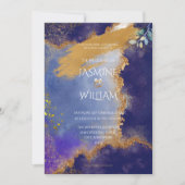 Enchanted Gothic Floral Wedding Invitation (Devant)