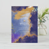 Enchanted Gothic Floral Wedding Invitation (Debout devant)