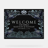Enchanted Gothic Raven Wedding Welcome Black (Recto)