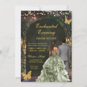 Enchanted Green Forest Prom Invitation (Devant)