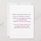 Enchanted Halloween Night Invitation Card (Dos)