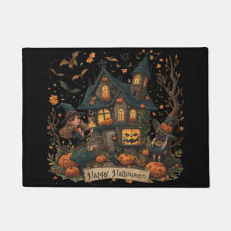 Enchanted Haunted House Halloween Deurmat