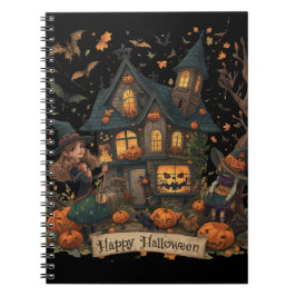 Enchanted Haunted House Halloween Notitieboek
