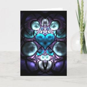 Enchanted Heart Fractal Groetjes Kaarten