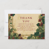 Enchanted Ivy Greenery Wedding Bedankkaart (Voorkant)