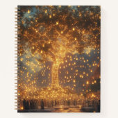 Enchanted Lantern Tree Notebook Notitieboek (Voorkant)