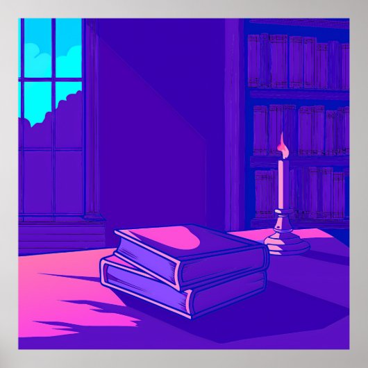 Enchanted Library Glow Poster (Voorkant)