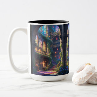 Enchanted Library Mug Tweekleurige Koffiemok