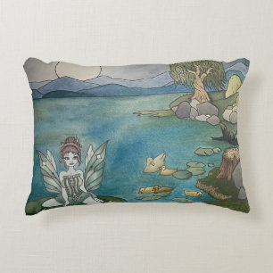 "Enchanted Lily Pond" accent kussen