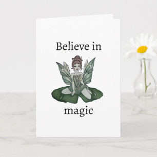 "Enchanted Lily Pond" gevouwen Wenskaart Kaart