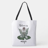 "Enchanted Lily Pond" herbruikbare Canvas tas (gro (Achterkant)