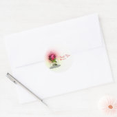 Enchanted Magical Fantasy Red Rose Verjaardagsfees Ronde Sticker (Envelop)