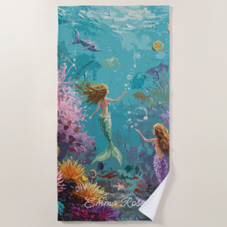 Enchanted Mermaid Underwater Scene Strandlaken