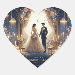 Enchanted Moments: Een nacht om te onthouden Hart Sticker