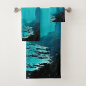 Enchanted Moonlight Forest Spirits Bad Handdoek (Insitu)
