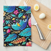 Enchanted Mushroom Forest Dream Theedoek (Quarter Fold)