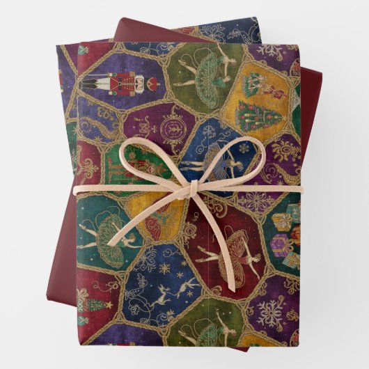 Enchanted Nutcracker Ballet Christmas Inpakpapier Vel (In situ)