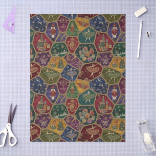 Enchanted Nutcracker Ballet Christmas Tissuepapier (Craft)