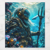 Enchanted Ocean Odessey Wijn Etiket (Enkel label)