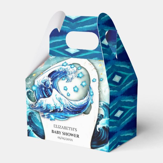 Enchanted Ocean Waves Baby shower Bedankdoosjes (Voorkant Zijde)