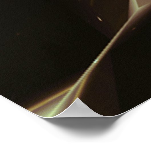 Enchanted Ocean Waves Galaxy Night Sky Cosmic Boat Poster (Hoek)