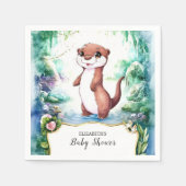 Enchanted Otter Baby shower Servet (Voorkant)