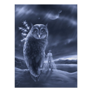 Enchanted Owl Glossy Poster Perfect Poster