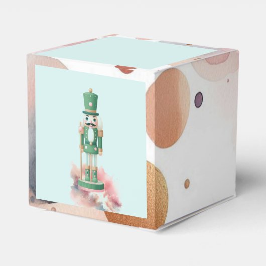 Enchanted Pastel Nutcrackers Watercolors Bedankdoosjes (Achterkant)