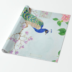 Enchanted Peacock Chibi Peacock Gift Cadeaupapier