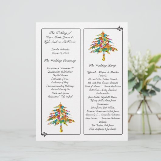 Enchanted Pine Tree Forest Wedding (Staand voorkant)