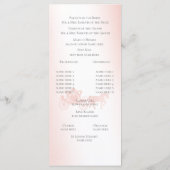 Enchanted Pink Fairy Tale Castle Huwelijksprogramm Programma (Achterkant)